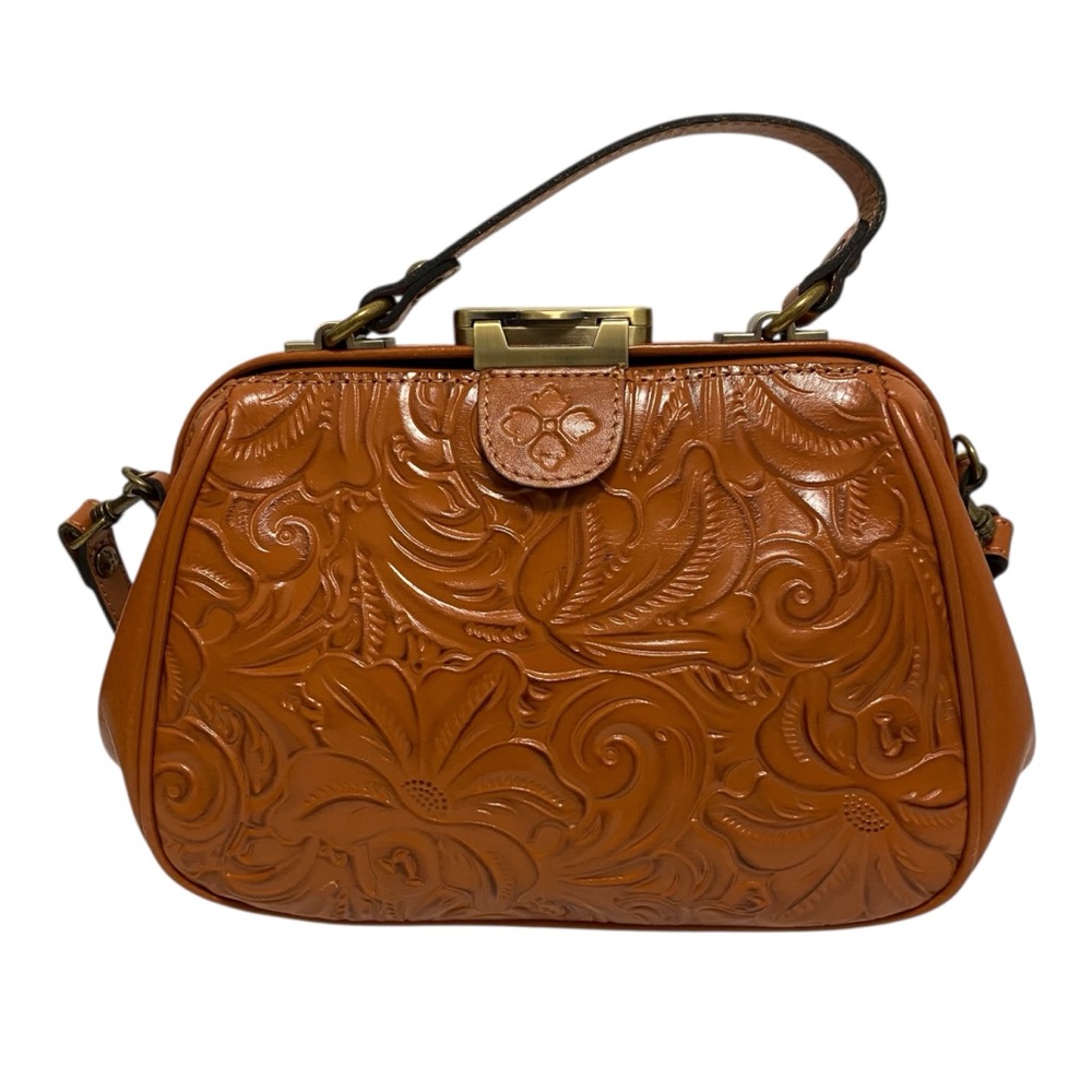 Patricia Nash Brown Leather Paisley Handbag